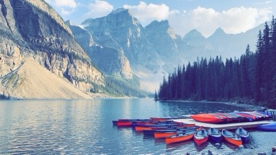 Moraine Lake’s alpine sapphire