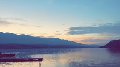 Last light from the dock