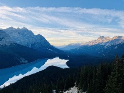 Peyto Lake, etched in glacier