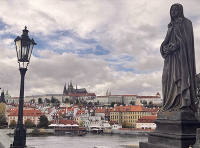 Prague Castle beyond the bridge