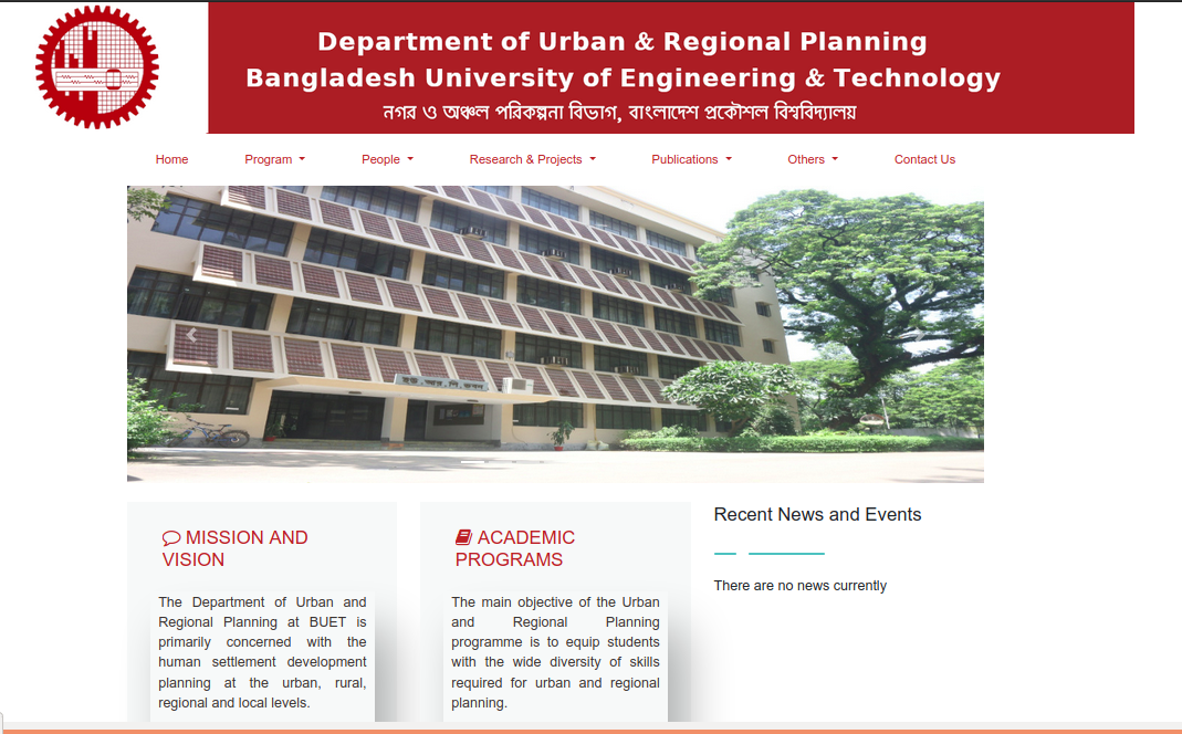 URP, BUET Main Website